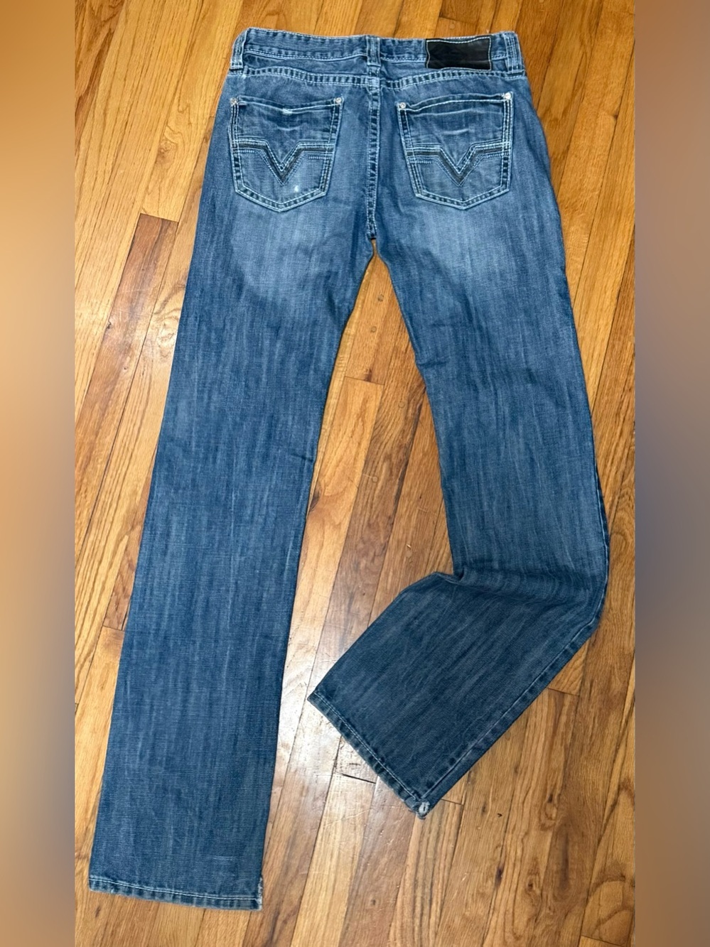 Men’s Rock & Roll Denim 32x38 Revolver Slim Straight Cut Medium Wash